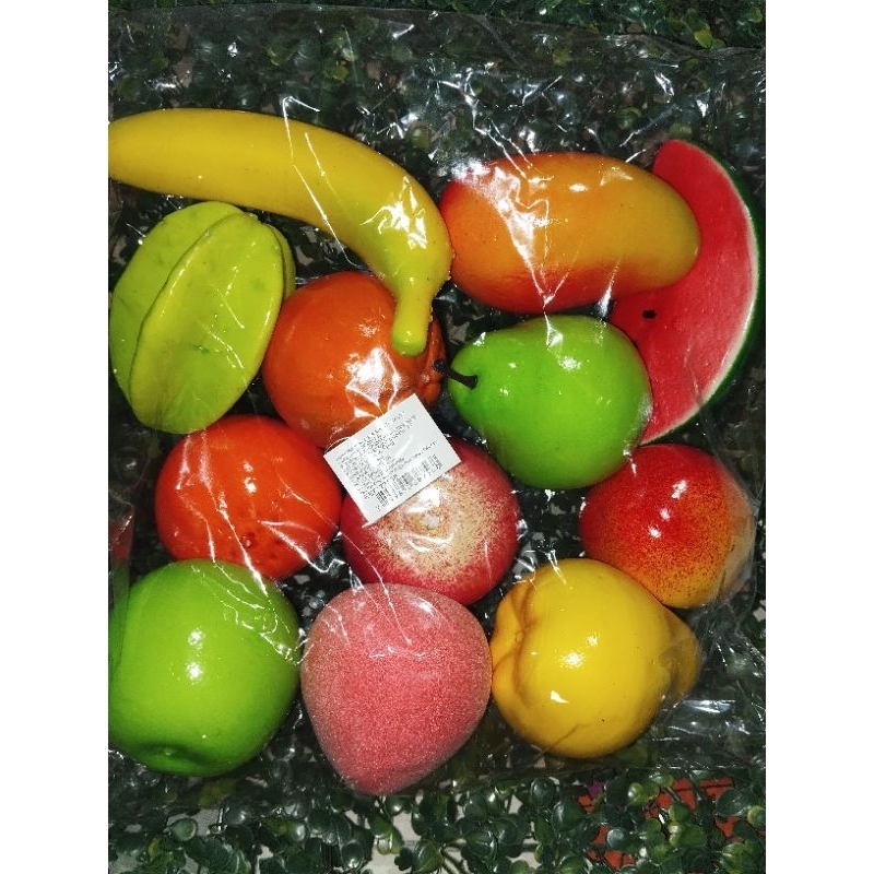 Frutas artificiais realistas, Kit com 12 unidades