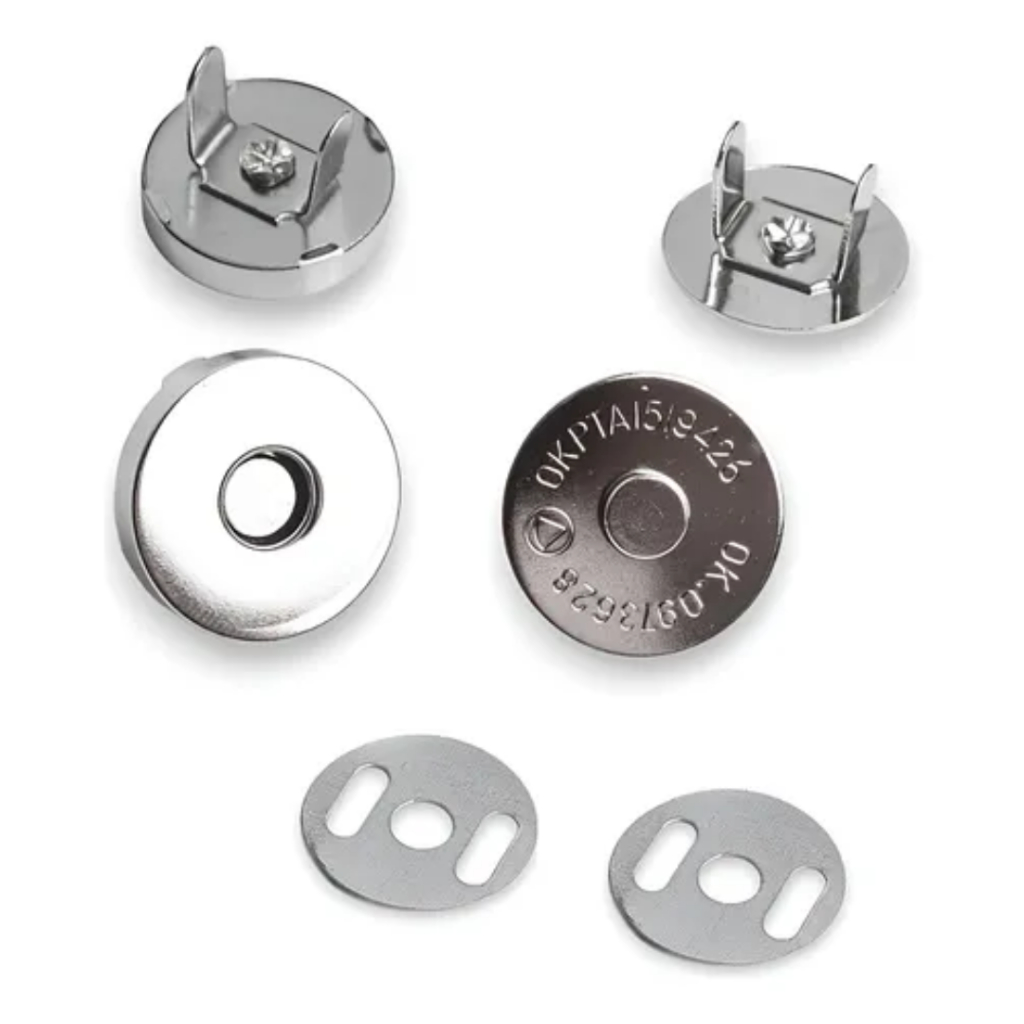 Botao Imã Fecho Bolsa Magnetico  Imantado 14mm