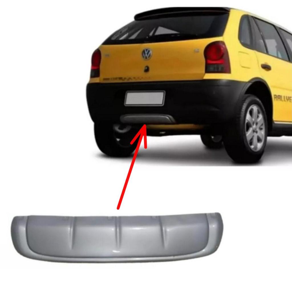 Bigode Spoiler Moldura Acabamento Traseira Para-choque Gol Rallye G4
