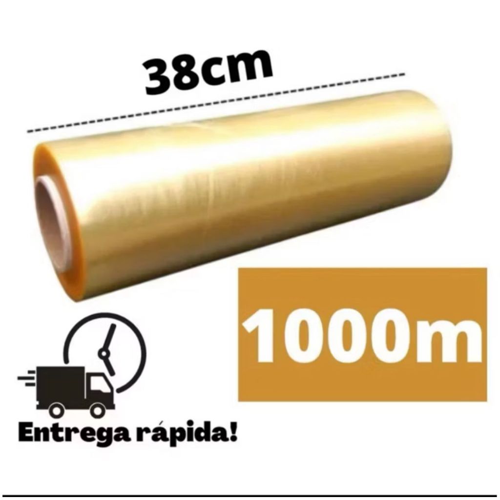 Rolo Bobina Plástica de filme PVC 38 x 1000 metros