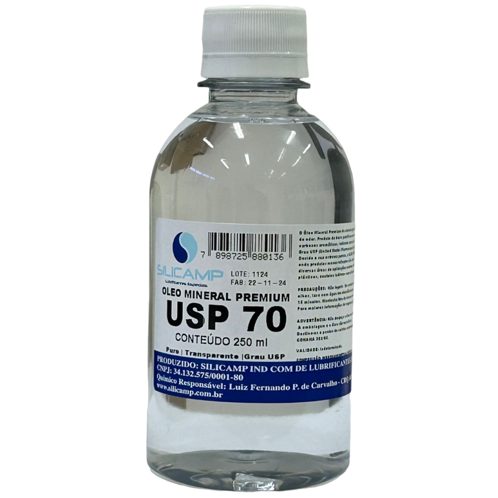 Oleo Mineral Grau Usp Selar Tabua De madeira para Carne Churrasco 250 Ml