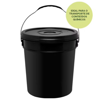 Balde Plástico 20 Litros com Tampa e Lacre – Armazenamento Ideal em Oferta na Shopee