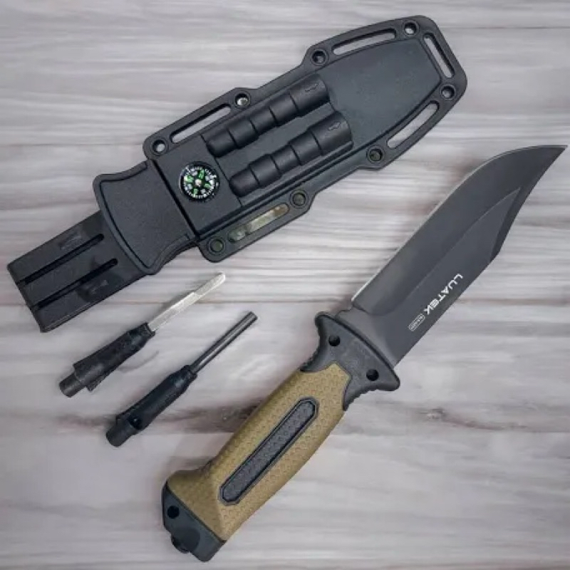 Faca Esportiva Com Bainha Bússola Apito e Amolador Cabo Ergonômico em Oferta na Shopee