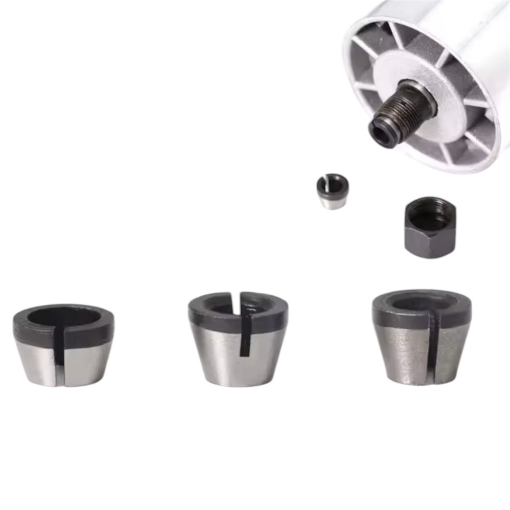 Kit 3 Pinças Adaptador Fresa Tupia Laminadora 6mm 1/4 E 8mm em Oferta na Shopee