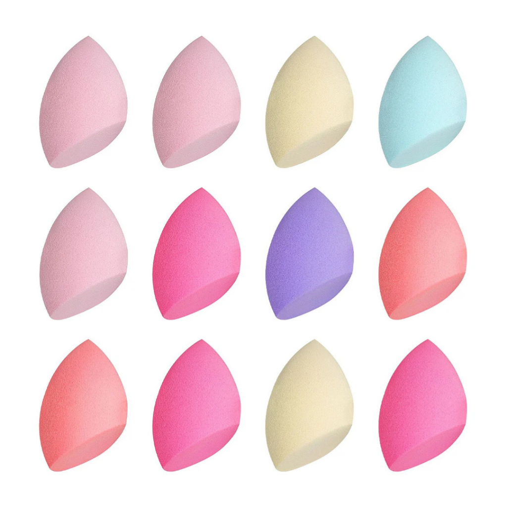 Kit Esponja Maquiagem Gota Chanfrada 	•	kits com 5 unidades 	•	kit com 2 unidades