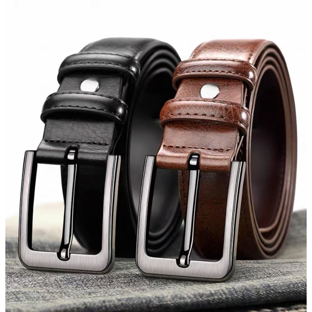 Cintos masculinos de couro sintético para uso casual de negócios em Oferta na Shopee