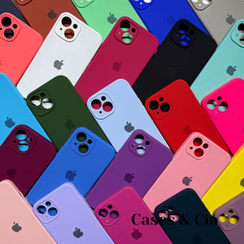 Capinha Case Para iPhone 15 Plus Câmera Fechada Silicone Aveludada Protetora em Oferta na Shopee