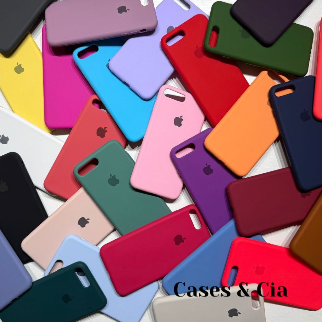 Capa Capinha Para iPhone 7 Plus 8 Plus Silicone Aveludada Protetora em Oferta na Shopee