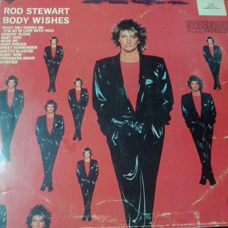 LP ROD STEWART _BODY WISHES, 1983 COM ENCARTE
