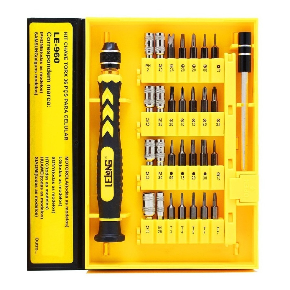 Kit Jogo Ferramenta Chave Precisão Para Abrir Celular Notebook