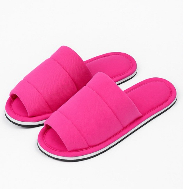 Pantufa tecido unissex chinelo de dormir unissex lisa confortável macio fofinho chinelinho de dormir