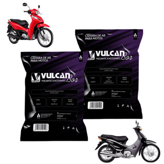 Kit Par Câmara de Ar 14 (Traseira) e 17 (Dianteira) Biz 100/125 POP - VulcanBor em Oferta na Shopee