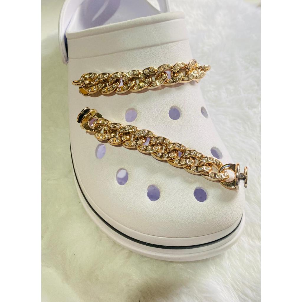 Par (2 Unidades) Corrente Sapato Encantos  Charme Decoração Para Babuches