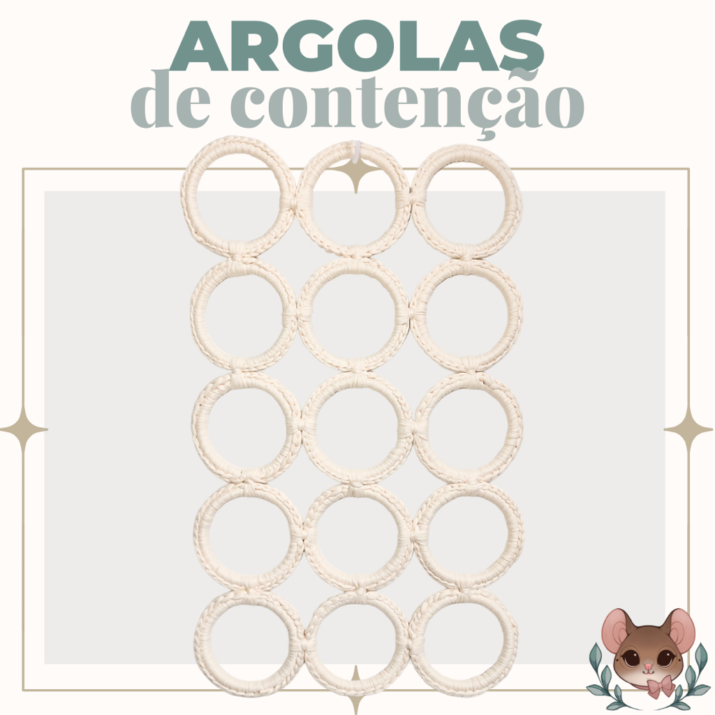 Argolas de Contenção | amortecedor de queda | artigo de crochê | enriquecimento ambiental para ratos twister em Oferta na Shopee