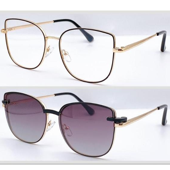 Clipon 2 em 1 feminino óculos de sol armação óculos pra grau gatinha lançamento Moda/novo