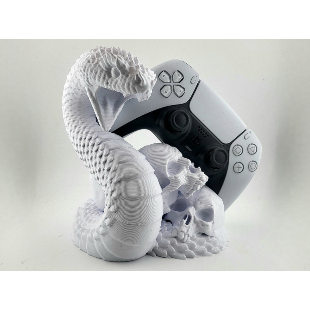 Suporte para Controle PS4/PS5 Suporte Cobra e Caveira - Impressão 3D