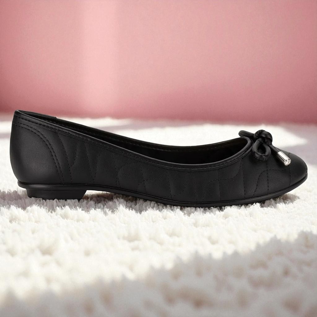 Sapatilha Feminina Moleca Laço Bico Redondo Básica Conforto Sapato Casual 50271482
