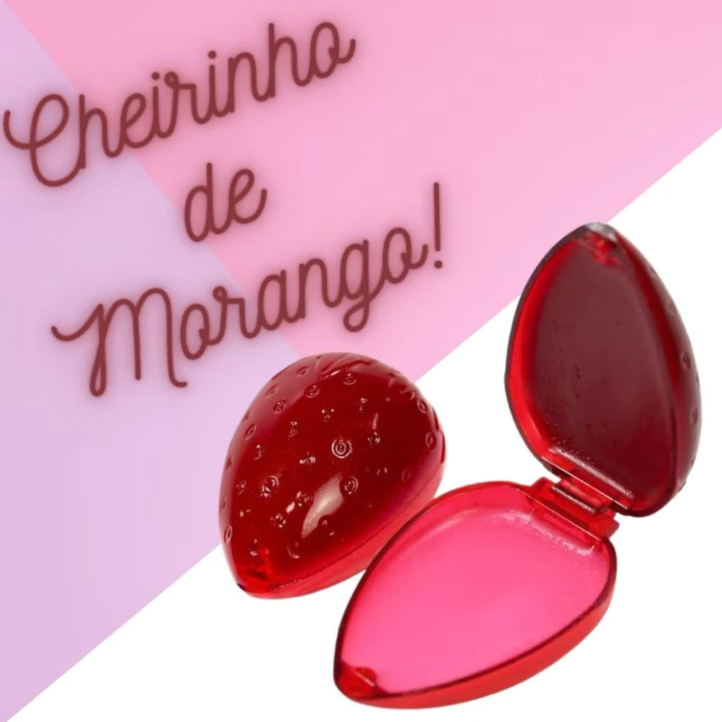 Kit 10 Unis-Batom Brilho Labial Moranguinho Morango Infantil Hot Sale em Oferta na Shopee