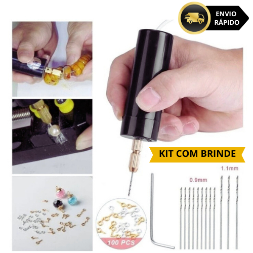 Mini Furadeira Elétrica USB 5v Dispositivo Rotativo para Jóias, Resina e Bricolagem