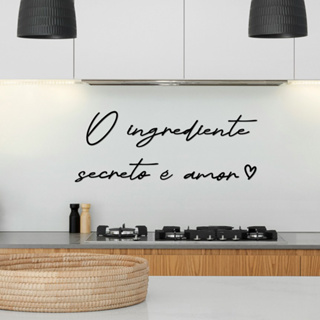 Quadro para Cozinha O Ingrediente Secreto É Amor Frase Em Mdf em Oferta na Shopee