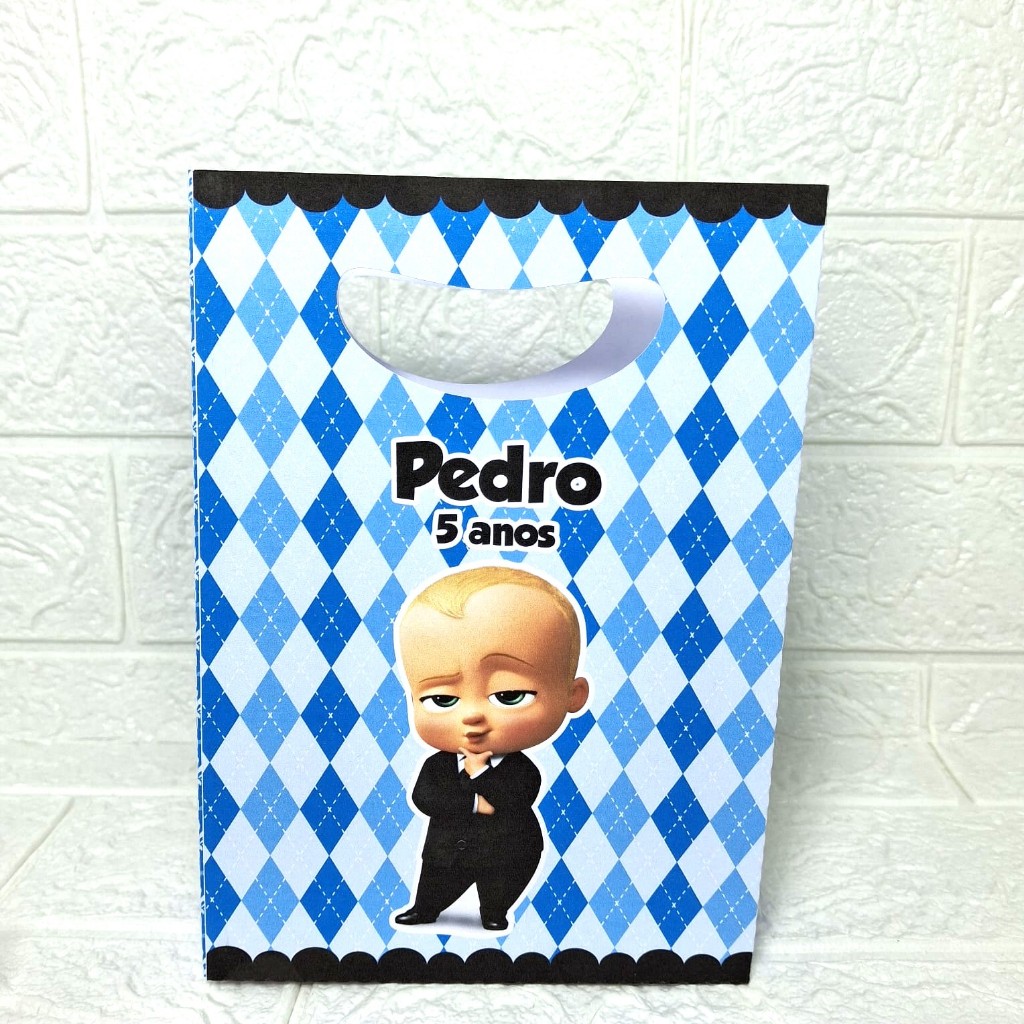 Sacolinha personalizada O PODEROSO CHEFINHO - PEG E MONTE -bolsinha -doces -lembrancinhas