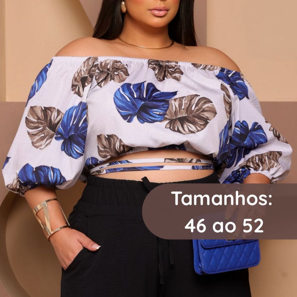 Cropped Transpassado Plus Size: Onde Comprar | BuscaProdutos