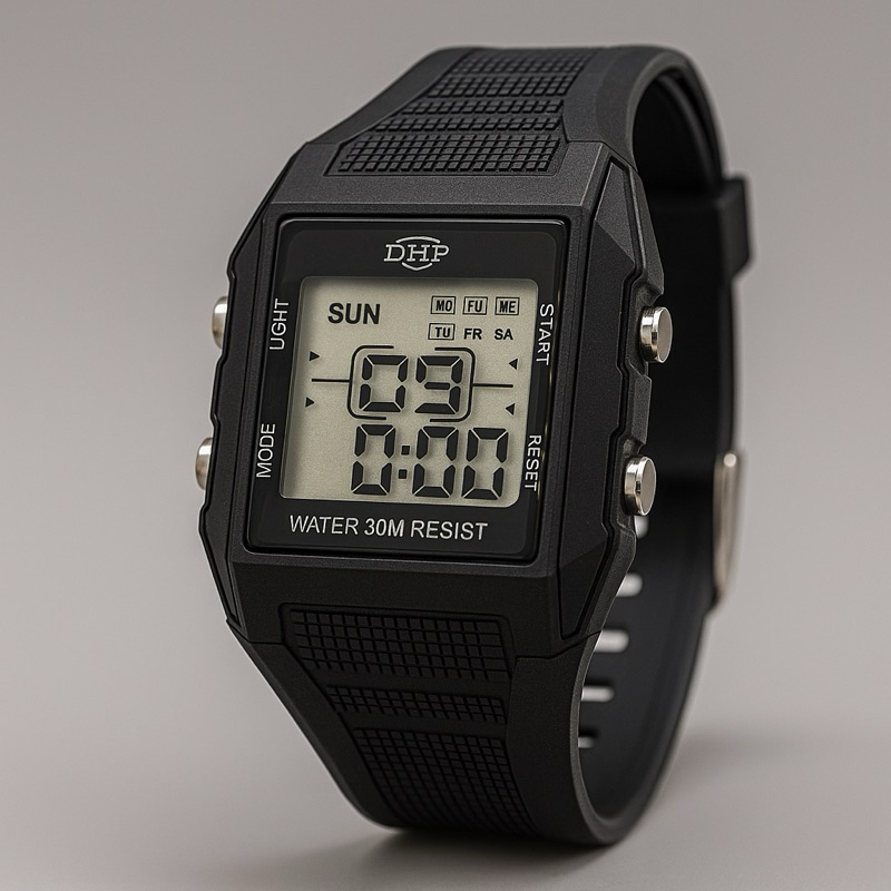 Relógio Masculino DHP Digital a Prova d’agua Quadrado Barato em Oferta na Shopee