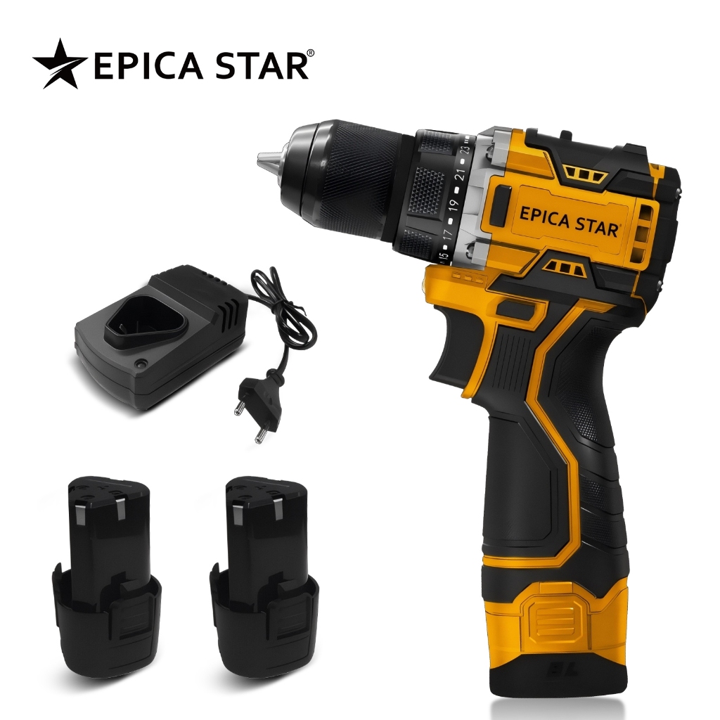 Parafusadeira 18V Brushless 55Nm | 2 Baterias Li-ion | 1/2" em Oferta na Shopee