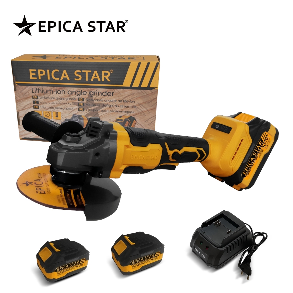 Esmerilhadeira Angular 21V 820W Brushless 115mm | 2 Baterias Li-ion 12000rpm Bivolt em Oferta na Shopee