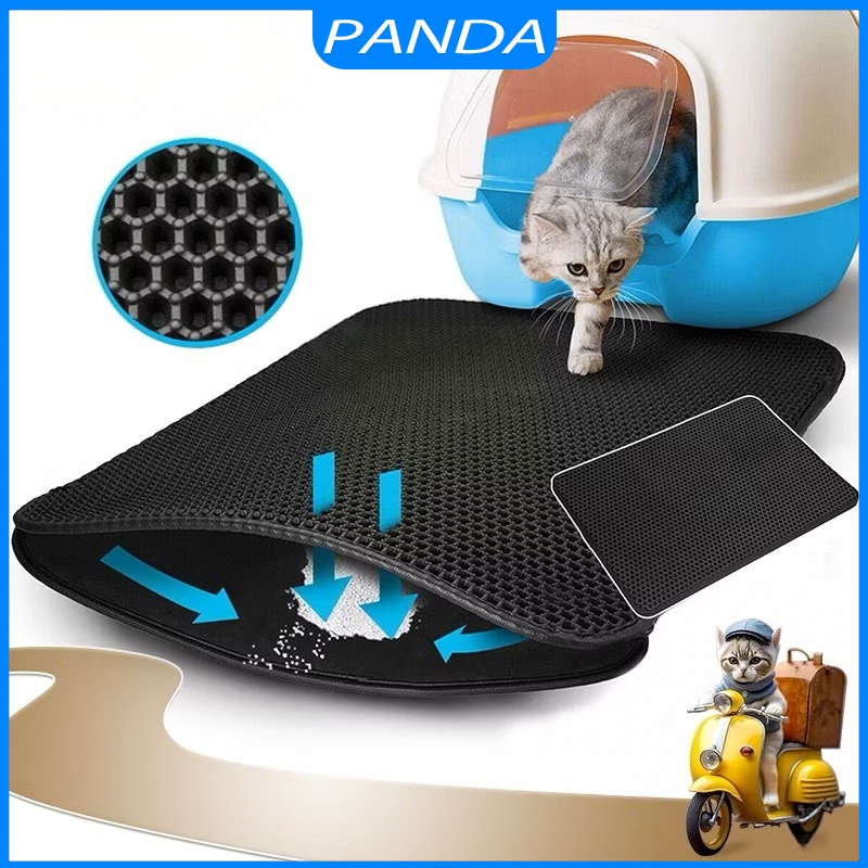 Tapete Higiênico para Caixa de Areia de Gatos Anti Sujeira Coletor De Areia EVA Anti Sujeira55x75 cm em Oferta na Shopee