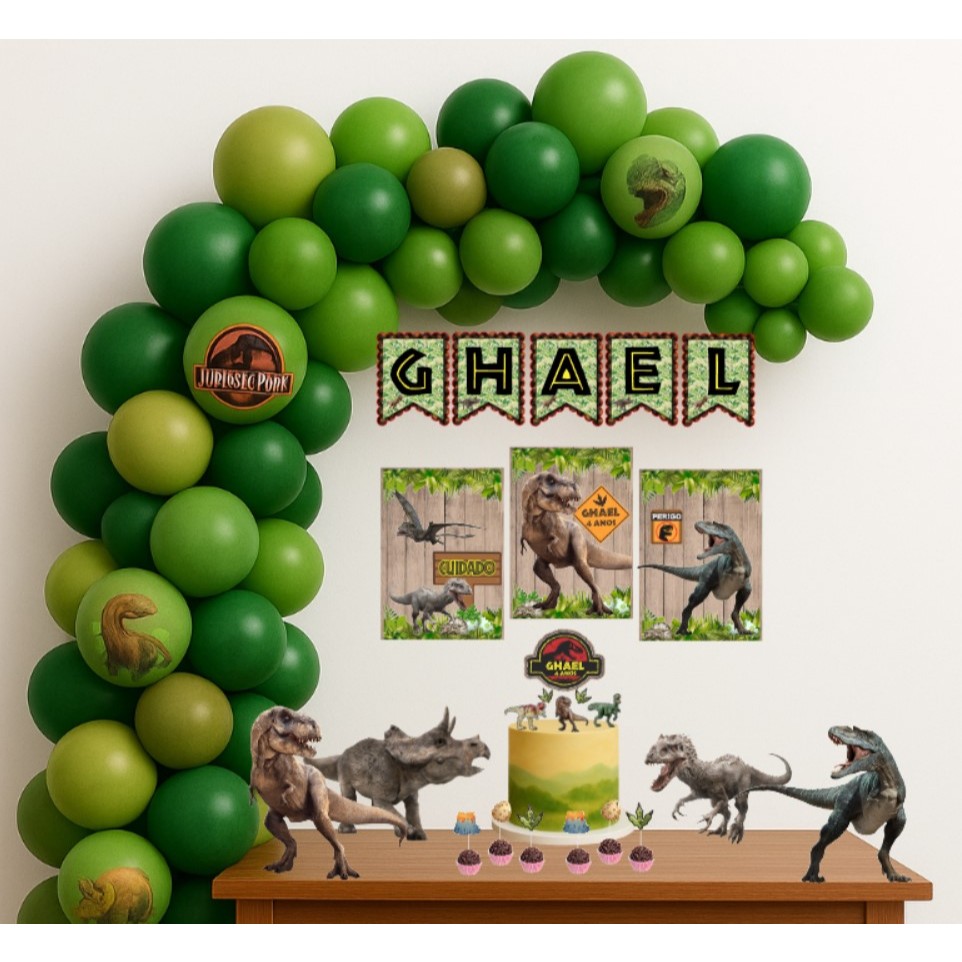 Kit Festa Dinossauro Jurassic Park | Lembrancinha Dinossauro | Personalizados Dinossauro Jurassic Park | Jurassic Park