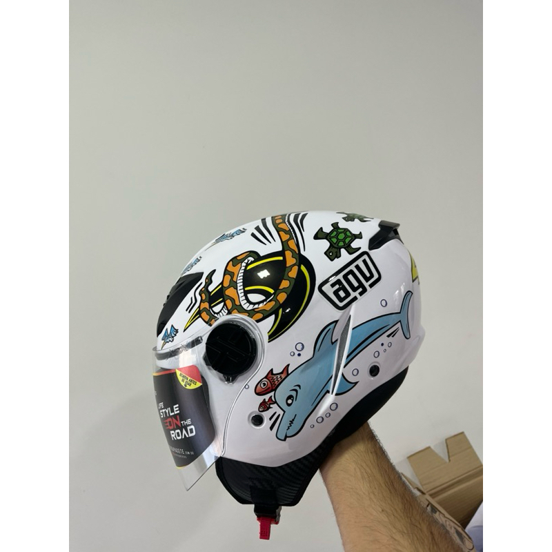 Adesivos zoológico para capacete Agv blade, Fw3 x-opem e Asx City Air