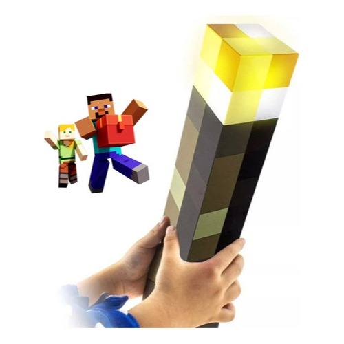 Tocha Minecraft Luminária - Comprar com Melhor Preço em Decoração