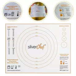 TAPETE DE FIBRA DE VIDRO E SILICONE 50X40 SILVER