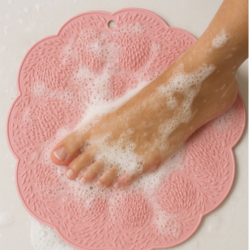 Tapete Para Pés Costas Box Banho Tapete Massagem