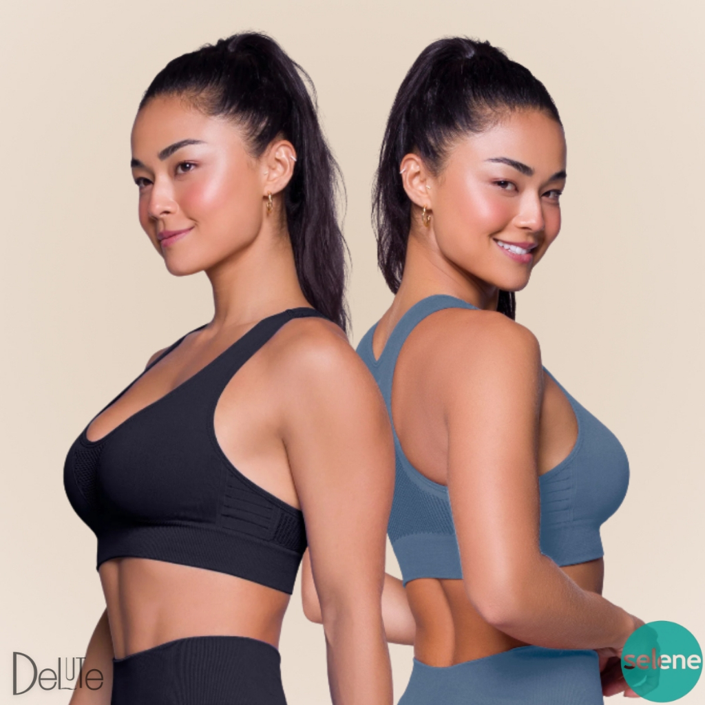 Top Nadador Selene Alta Sustentação, Sem Costura, Confortável e Seguro para Esportes e Uso Diário