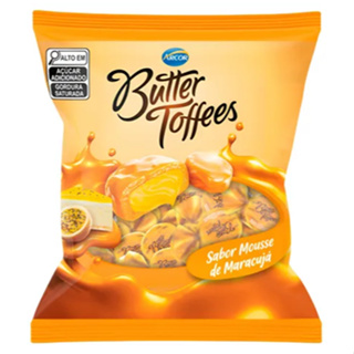 Bala Mastigável Butter Toffes Mousse de Maracujá 400g em Oferta na Shopee