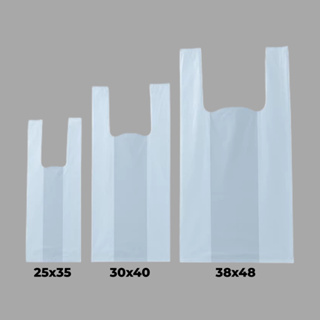 Sacola Plástica Milheiro Branca 25X35 30x40 38x48 1000 Unidades Lixeira Supermercado Loja Empresa em Oferta na Shopee