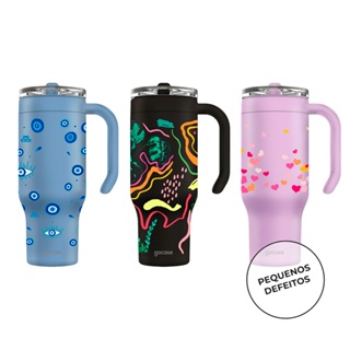 Outlet Copo Térmico Life 880ml Gocase Estampadas em Oferta na Shopee