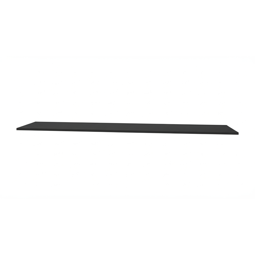 Prateleira Flutuante 120x15 15mm Preto Com Suportes — imagem 2 de 2