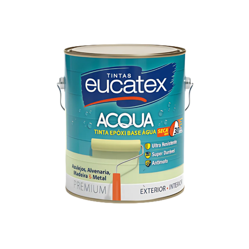 Tinta Epóxi Base Água Branco 900ml Eucatex em Oferta na Shopee