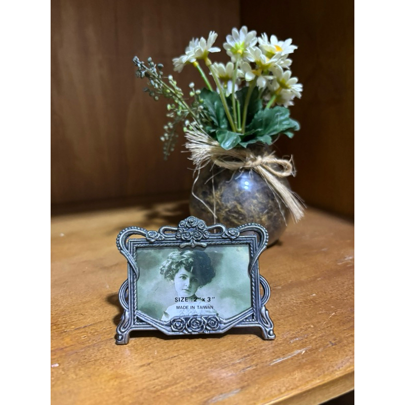 Mini porta retrato vintage metal decoração retrô clássica