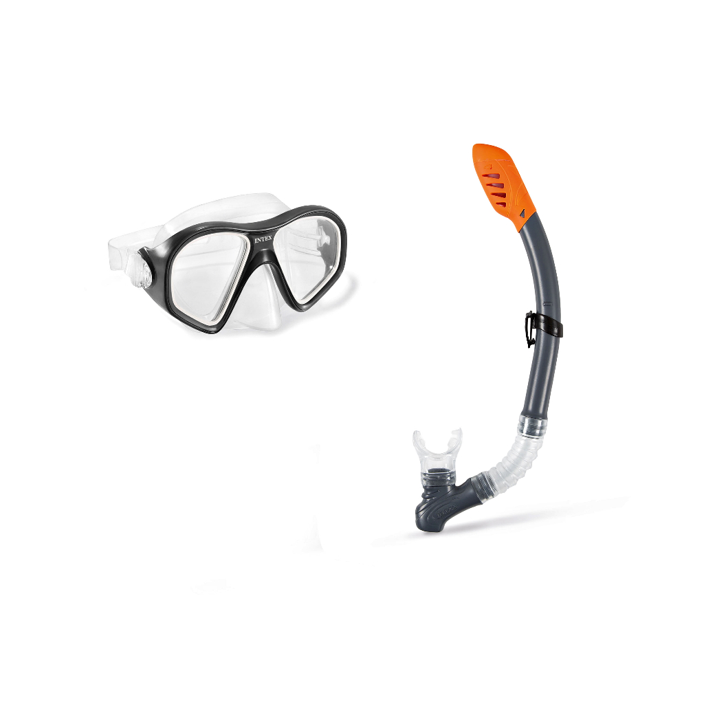 Kit Máscara de Mergulho Com Snorkel Adulto Reef Rider Aquaflow 14+ - Intex 55648