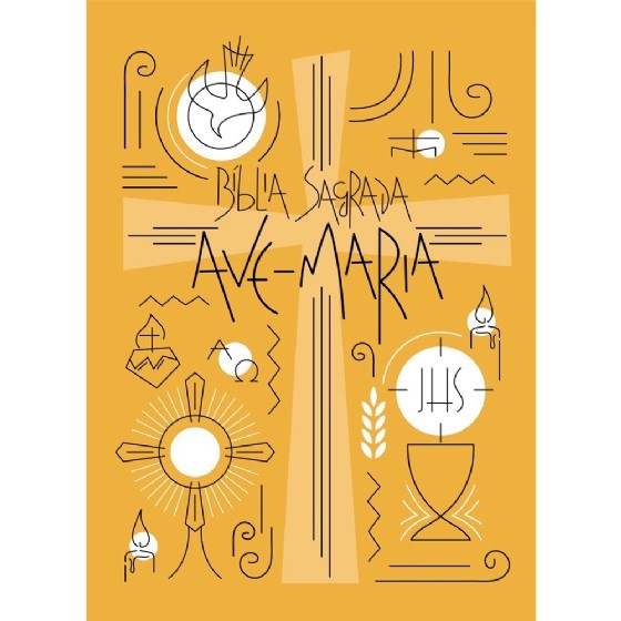 Bíblia Sagrada - Ave-Maria - Capa Símbolos em Oferta na Shopee