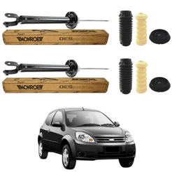 PAR AMORTECEDOR TRASEIRO FORD KA 2008 A 2010 MONROE + KIT