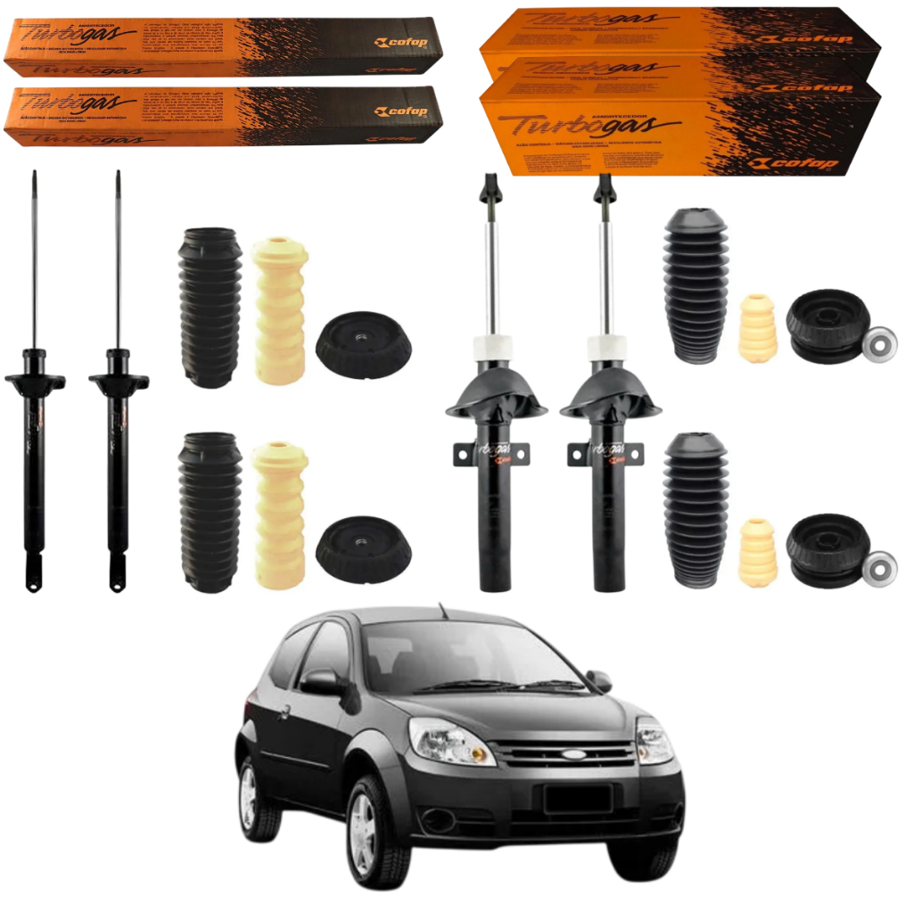 KIT 4 AMORTECEDOR FORD KA 2008 A 2010 COFAP + KIT