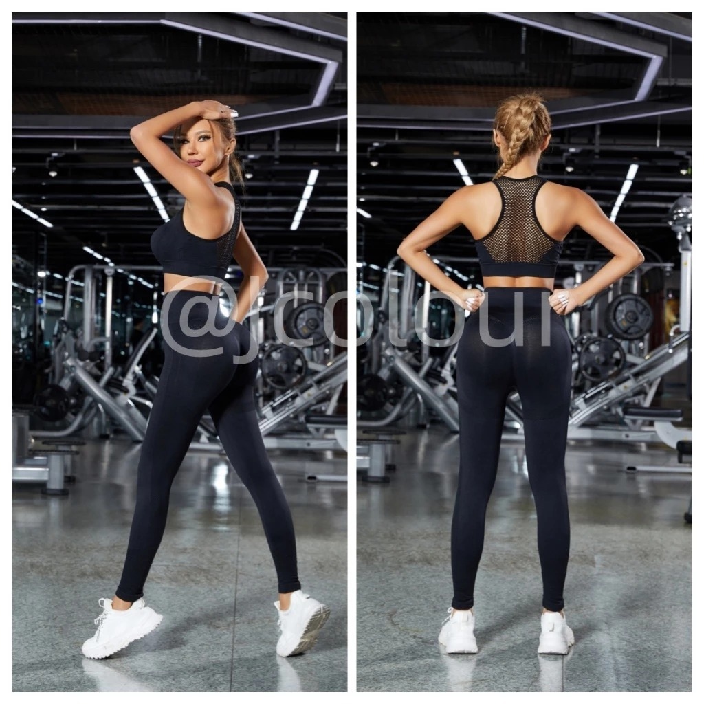 Calça Legging Feminina levanta bumbum Compressão Academia treino Suplex fitness Poliamida Zero Transparência