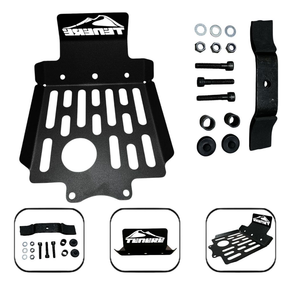 Protetor De Carter Preto Completo Yamaha Tenere 250 2013 2014 Até 2019