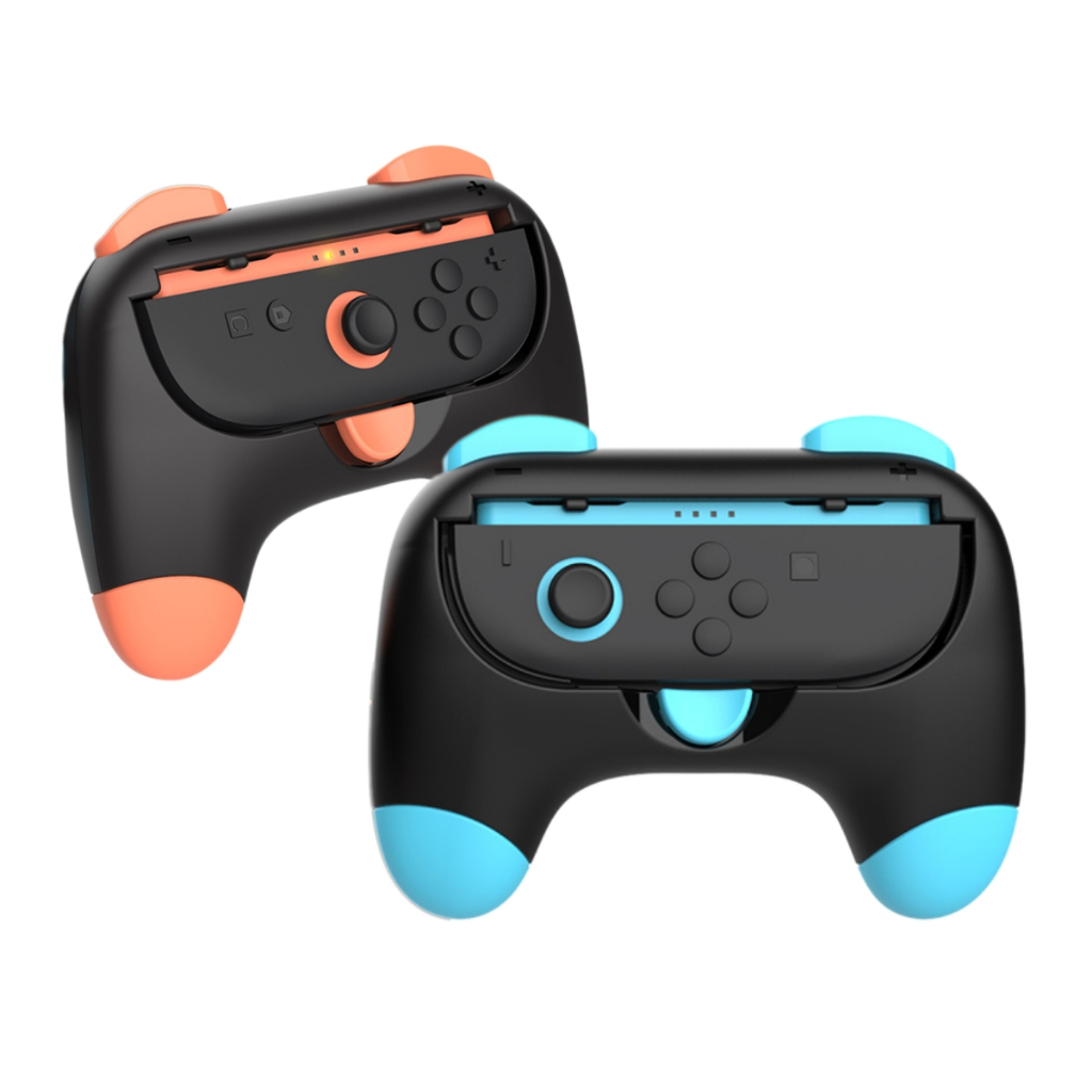 Par de Grip Adaptador Formato Controle Suporte Mão Capa para Joy-Con Nintendo Switch 2
