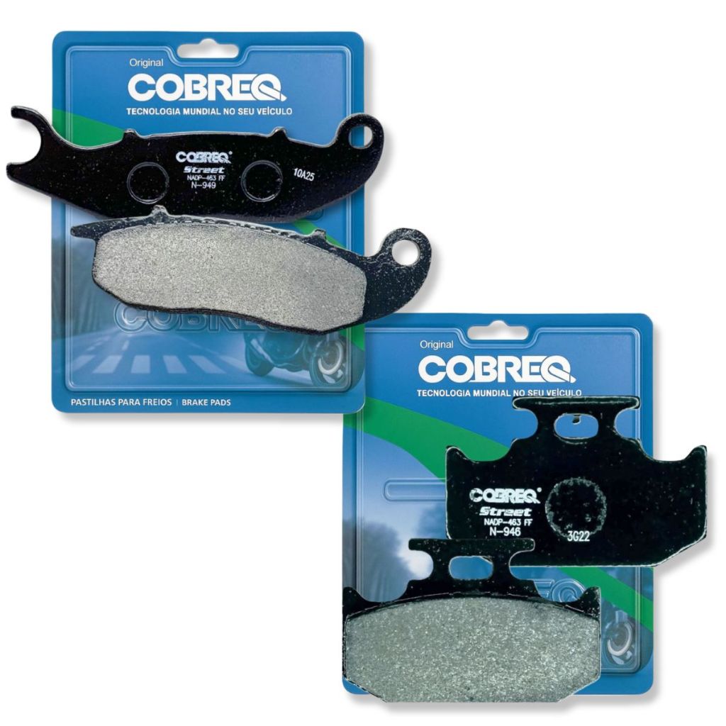Kit Pastilhas de Freio Fz25 250 Abs 2018-2026 Cobreq Street (Orgânica) em Oferta na Shopee